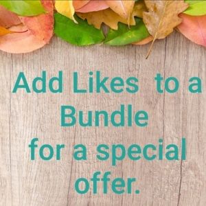 Add those likes to your bundle for a discount🎉🎈